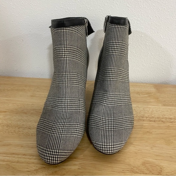 Lauren Ralph Lauren Breanne II Houndstooth Bootie Ankle Boot Bow Detail 9 B - Picture 6 of 9